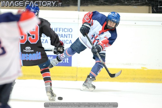 2015-10-10 Diavoli Sesto-Hockey Milano Rossoblu U14 0733 Michelangelo Romano